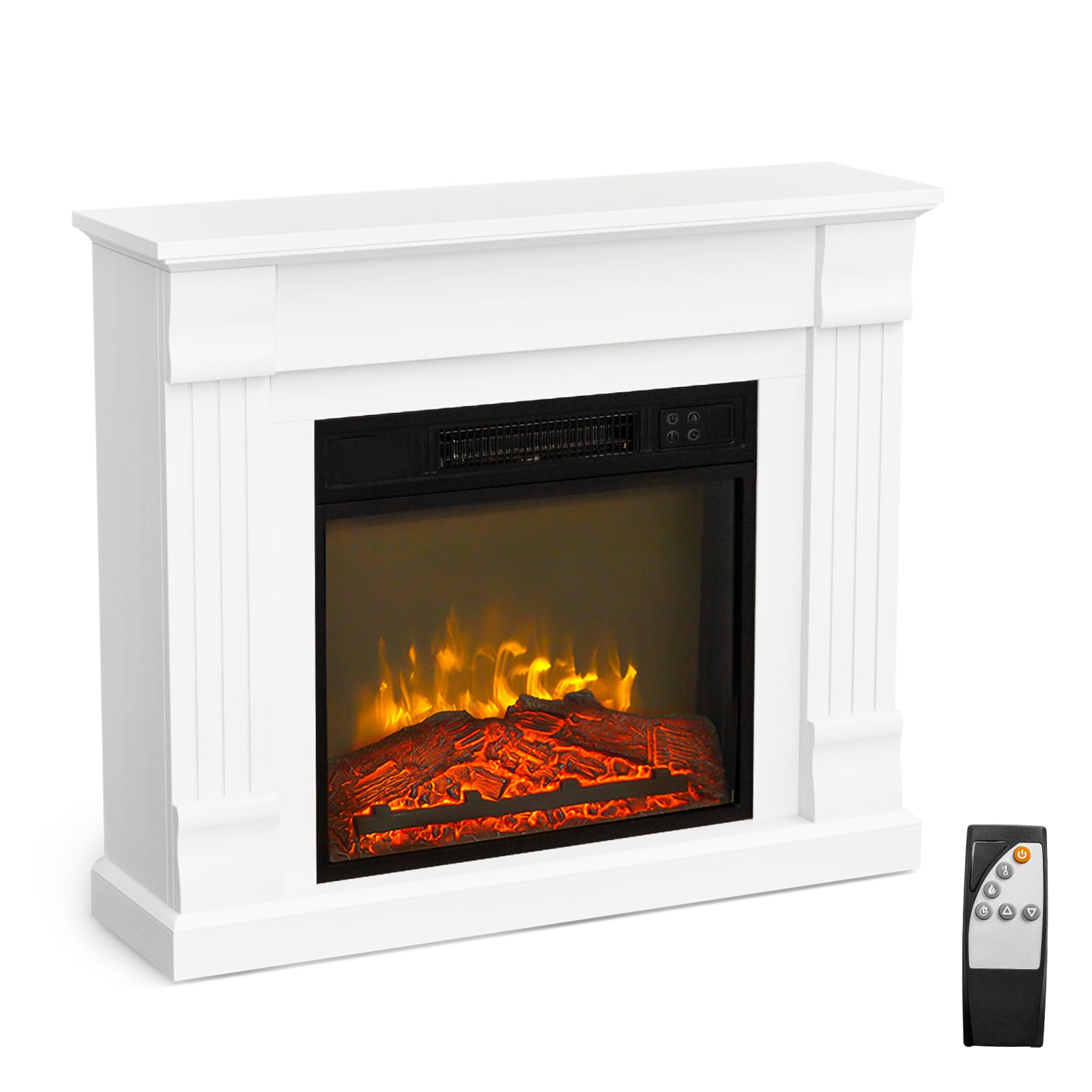 ROVSUN 32'' Electric Fireplace with Mantel