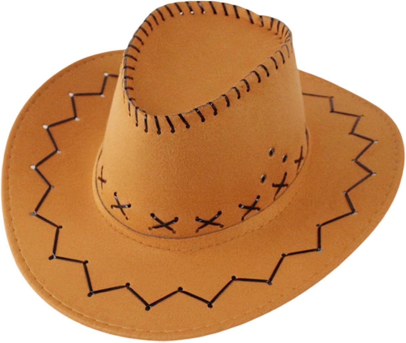 Gorro De Vaquero Infantil De Ante Sintético – Circunferencia De 54 Cm – Perfecto Para Disfraces De Halloween Y Fiestas Temáticas