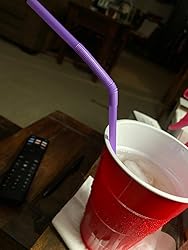 Amazon.com: Colorful Extra Long Flexible Bendy Party Disposabl Drinking ...