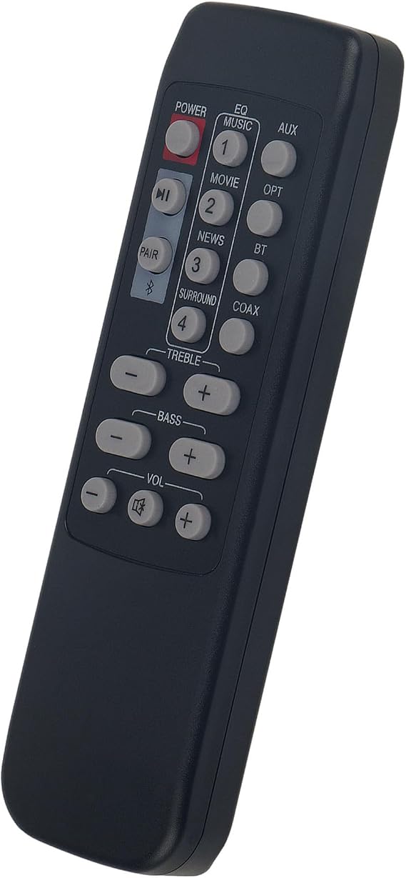 Replacement Remote Control fit for Nakamichi NK6 Home Theater Soundbar Speaker