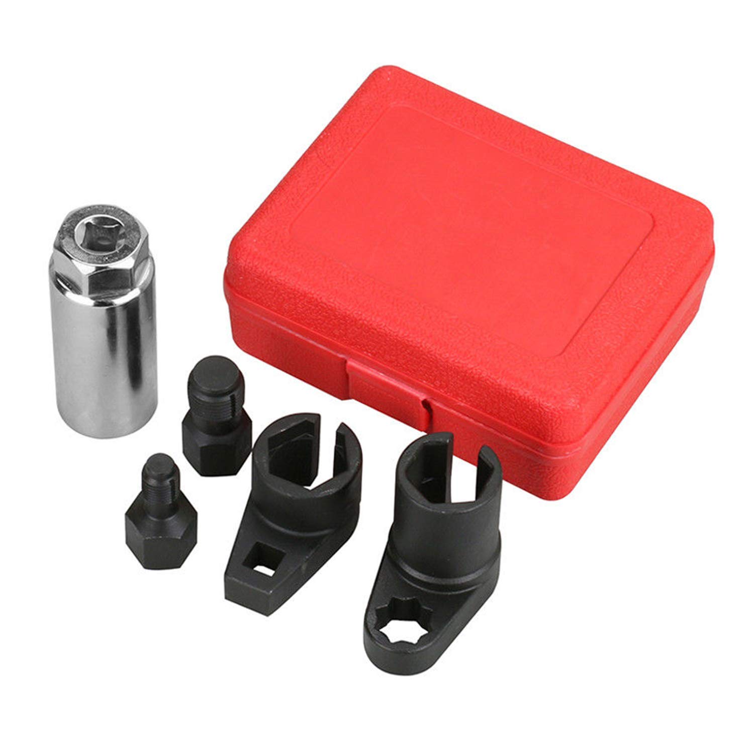 Oxygen Sensor O2 Sensor Socket Removal Wrench Remover Tool and Thread Chaser Set (5 PCS)