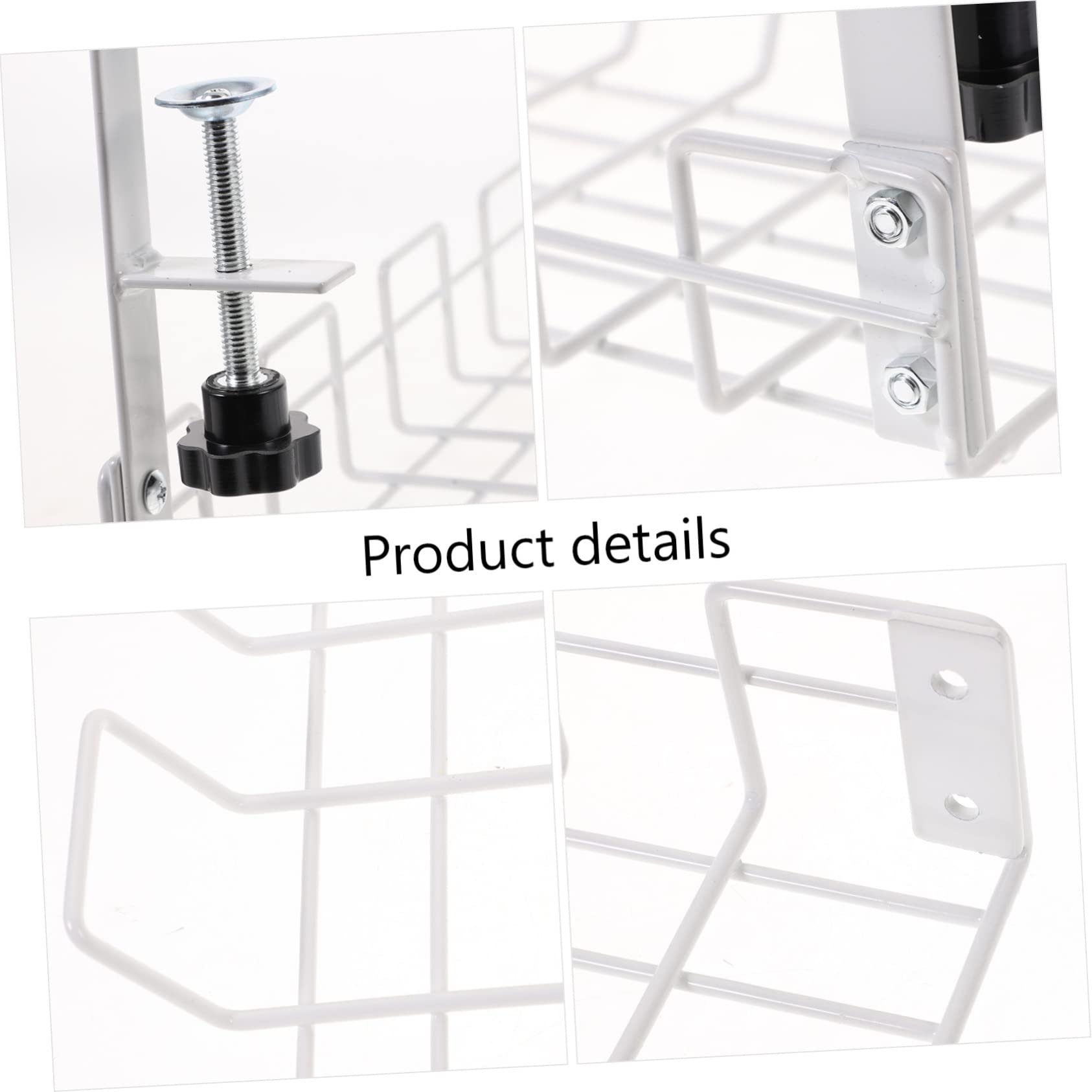 Support pour Multiprises en Acier Carbone Blanc Rack de Gestion des Câbles sous Bureau pour Organiser Câbles Électriques et Informatiques en Chambre ou Bureau Couleur Aléatoire