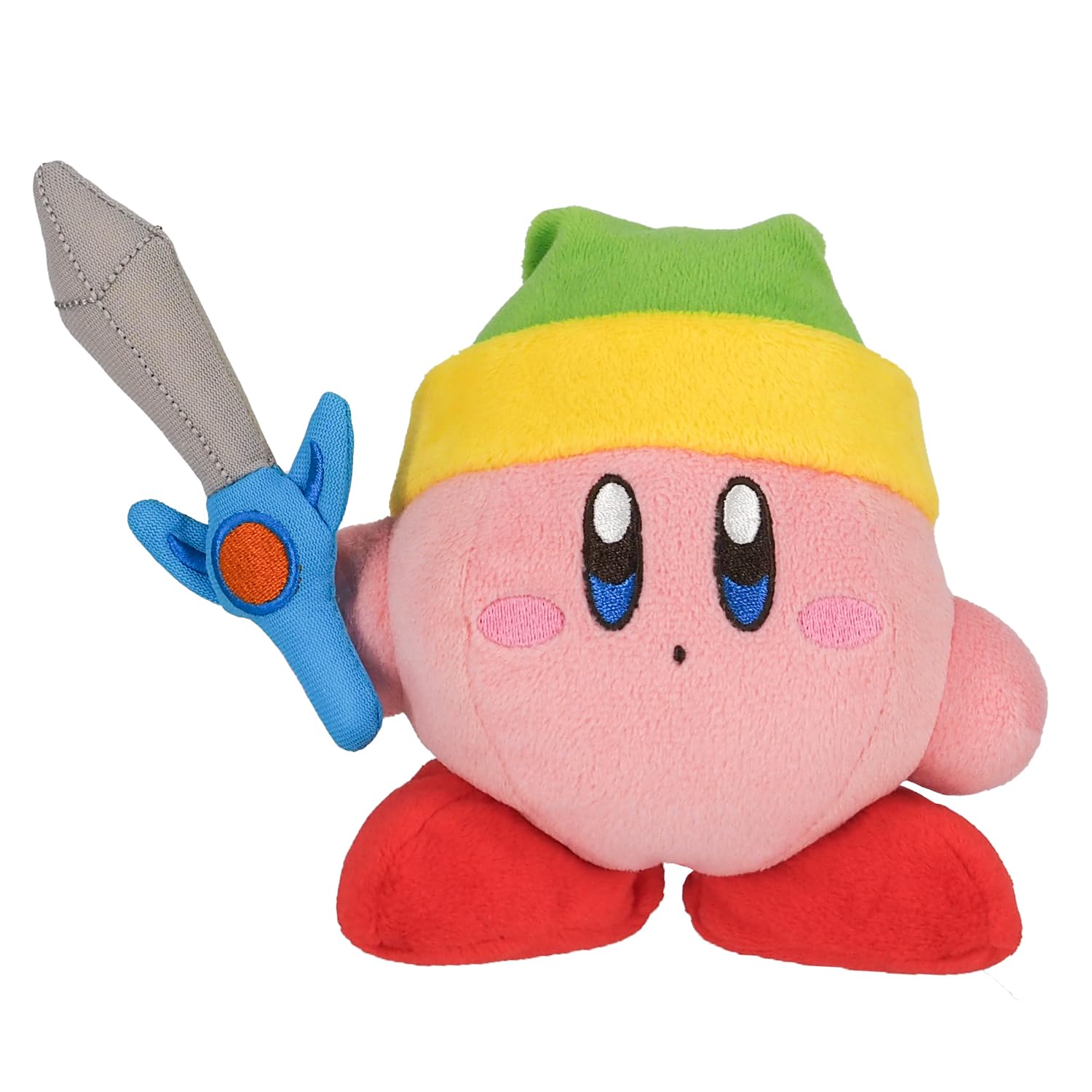 Sanei Official Kirby Plush with sword (10cm)