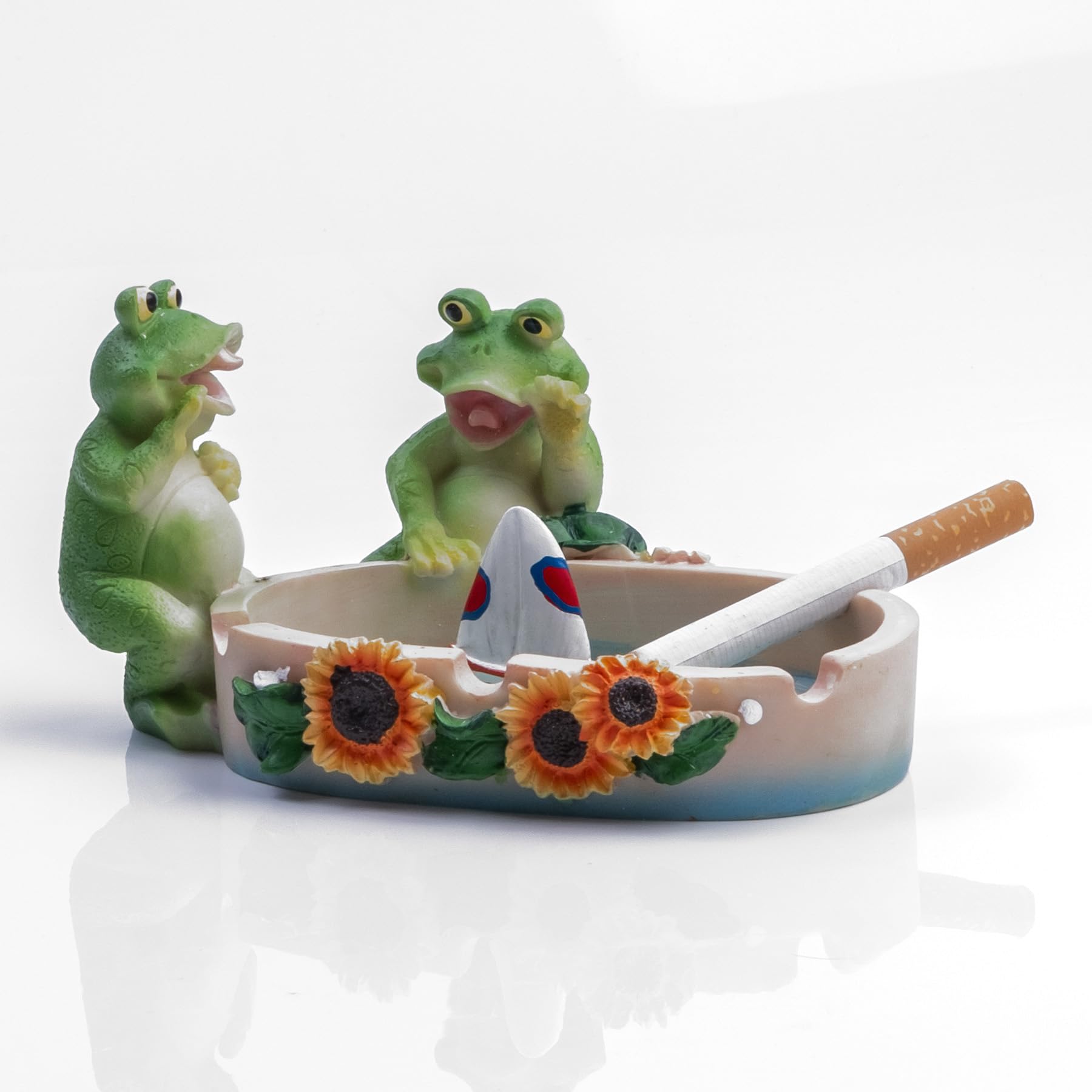 Frog Decor Cigar Ashtray Cute Ash tray Cigarette Ashtrays as Home Decoration, Outdoor Ashtray for Patio,Garden,Balcony