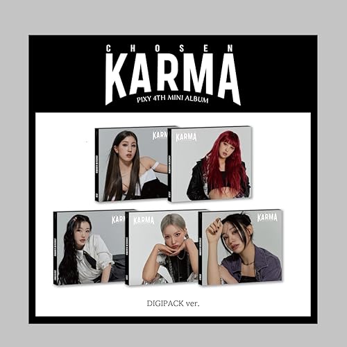 PIXY - 4 Mini álbum CHOSEN KARMA DIGIPACK ver. CD+Cartel plegado en paquete (versión aleatoria)