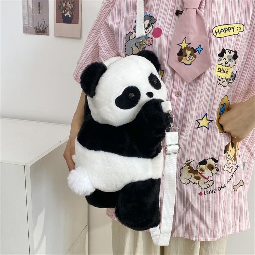15'' Ultra-Soft Panda Plush Backpack - Adorable Stuffed Animal Bookbag, Unique Gift for Birthdays Travel & Everyday Adventures - Image 3