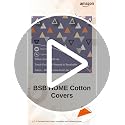 Image of BSB HOME 180 TC Premium Cotton Pillow Covers | Regular Pillow Cases | Set of 2 Pieces Pillow Covers only King Size (Grey Orange, 20 x 30 Inches)