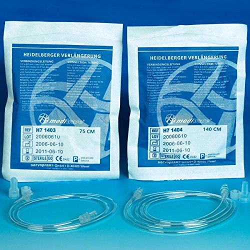 Extensiones Heidelberger Medi Ware H7 1403 de 75 cm evitan tirones en vias de infusion de pacientes