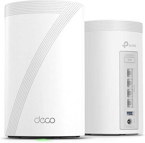 Miniatura 17 de TP-Link Deco 7 Pro BE63 Tri-Band WiFi 7 BE10000 Sistema de malla para todo el hogar - 6-Stream 10 Gbps, 4 puertos de 2.5G con cable de retroceso, 4
