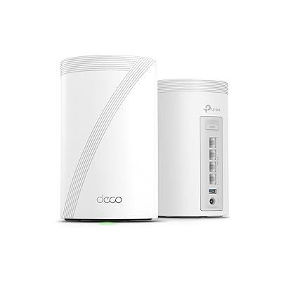 TP-Link Deco BE63 Tri-Band WiFi 7 BE10000 Whole Home Mesh System - 6-Stream 10 Gbps, 4x2.5G Ports Wired Backhaul, 4X Smart Internal Antennas, VPN, MU-MIMO, HomeShield, Free Expert Support (3-Pack)