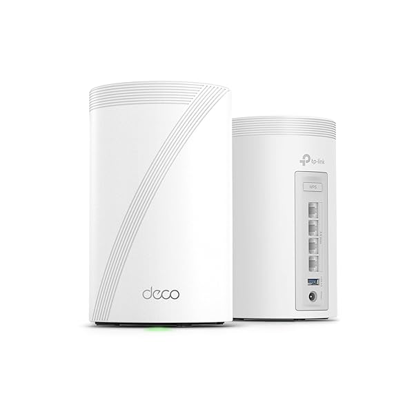 TP-Link Deco BE63 Tri-Band WiFi 7 BE10000 Whole Home Mesh System - 6-Stream 10 Gbps, 4x2.5G Ports Wired Backhaul, 4X Smart Internal Antennas, VPN, MU-MIMO, HomeShield, Free Expert Support (3-Pack)