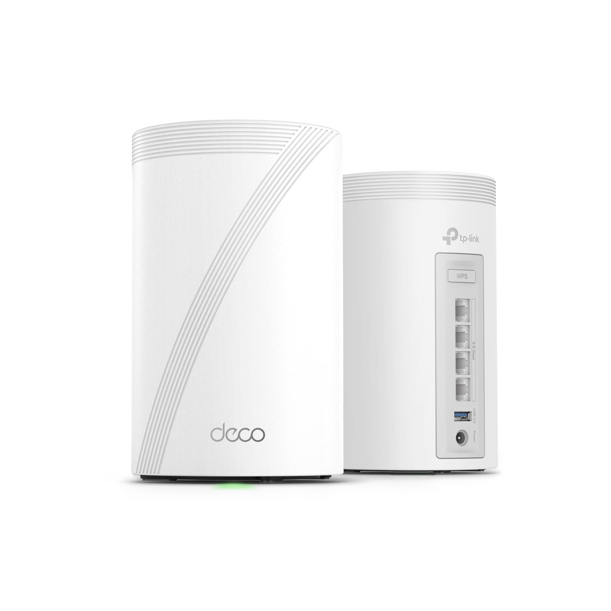 TP-Link Deco 7 Pro BE63 Tri-Band WiFi 7 BE10000 Whole Home Mesh System- 6-Stream 10 Gbps, 4x2.5G Ports Wired Backhaul, 4X Smart Internal Antennas, VPN, HomeShield, Free Expert Support (2-Pack)
