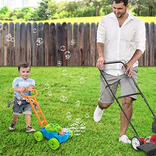 ArtCreativity Bubble Lawn Mower for Toddlers 1-3, Kids Bubble Machine for 1 Year Old Boy Gifts, Xmas Gifts for Kids, Bubbles Blowing Push Toys for Toddlers, Toys for Birthday Gifts Boys & Girls - 5