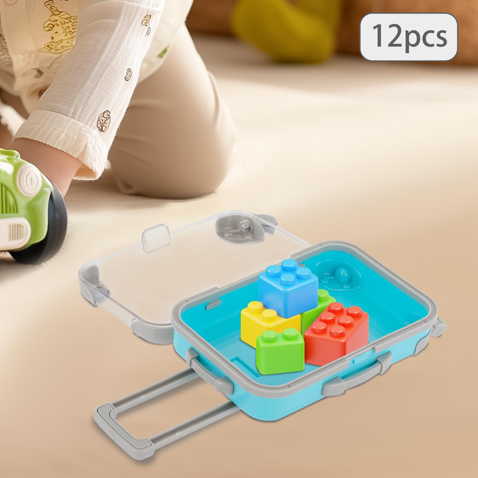 Paquete De 12 Mini Maletas Para Fiesta, Caja De Simulación, Caja De Regalo De Recepción, Caja De Dulces Transparente, Caja De Embalaje De Pestañas Postizas, Mini Equipaje Para Decoración De Viajes