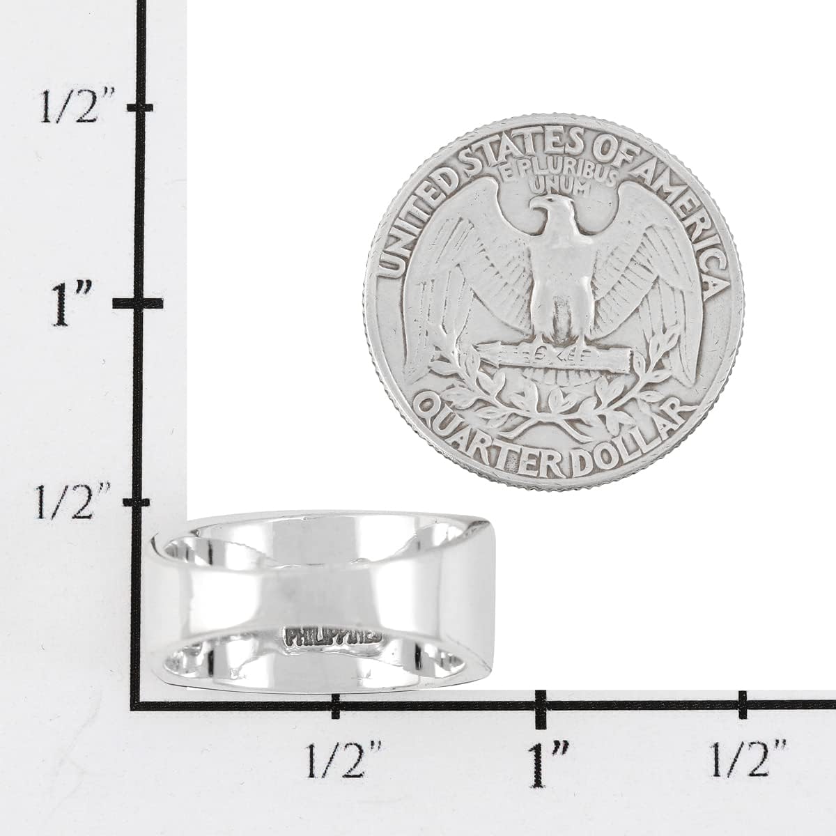 Turquoise Ring Sterling Silver 925 Genuine Gemstones Size 6 to 11 - Image 4