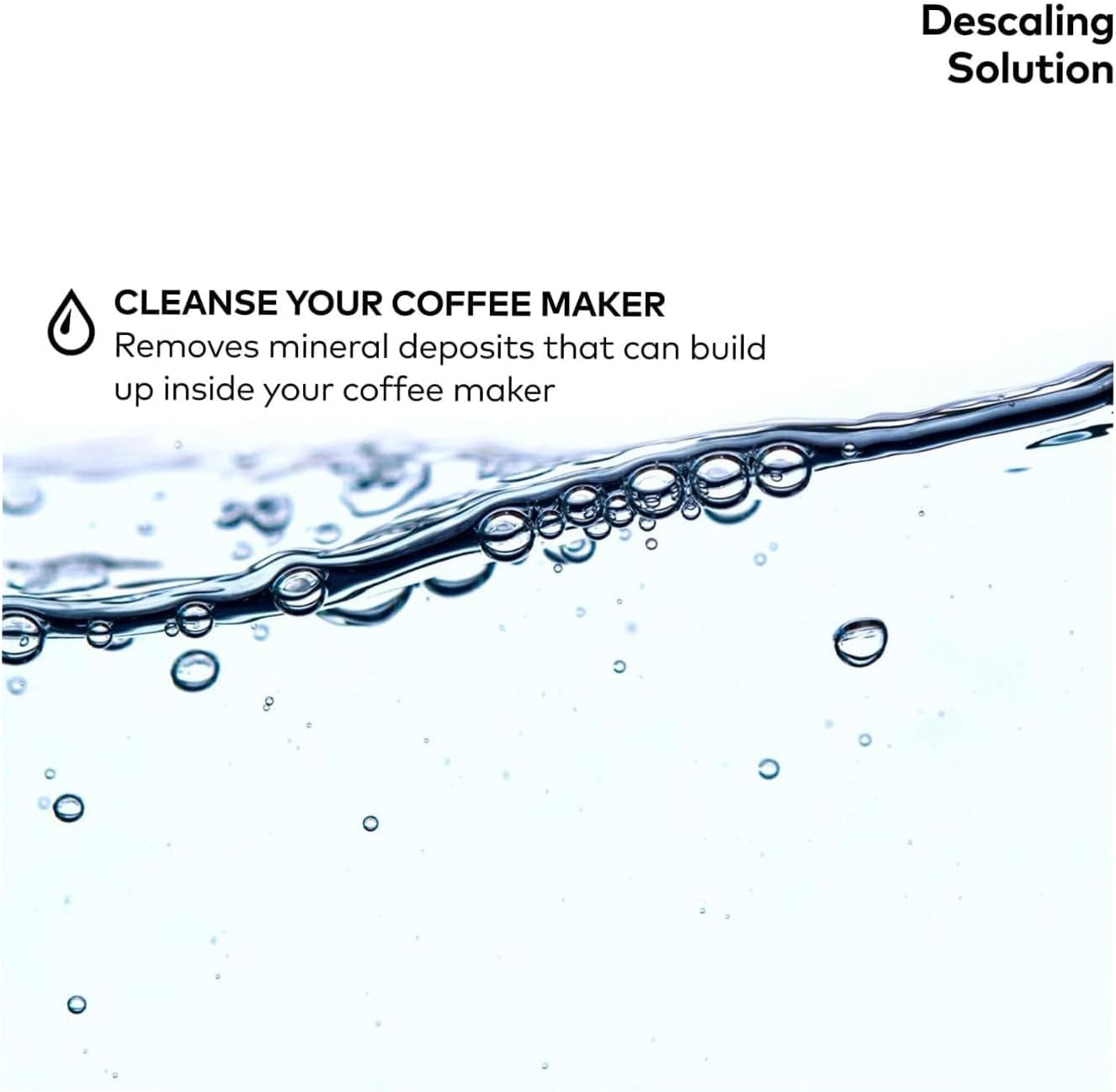 Descaling Solution Pack of 3 (14 fl oz Each) for Single Serve Coffee Machines with Complimentary Direct Coffee Tea Est 2019 Brand Sticker