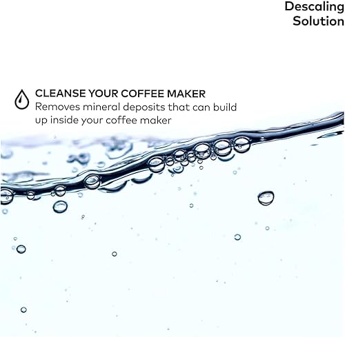 Miniatura 4 de Solución descalcificante, paquete de 3 (14 onzas líquidas cada una) para máquinas de café de una sola porción con adhesivo de cortesía de la marca