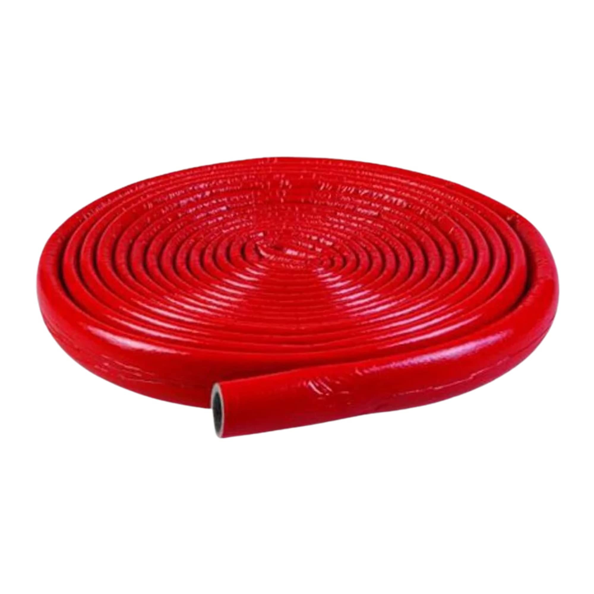 Thermal Pipe Insulation Coated Foam Polyethylene Lagging Wrap 10m Roll Red (15mm)