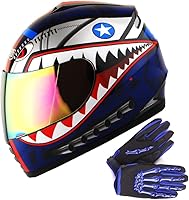 Vista 26 de WOW Casco completo para motocicleta, Bicicleta BMX MX para niños, S