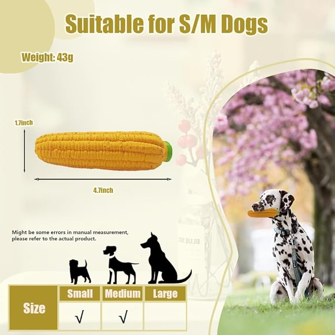 Juguete para perro de látex con forma de maíz y sonido miniatura 3