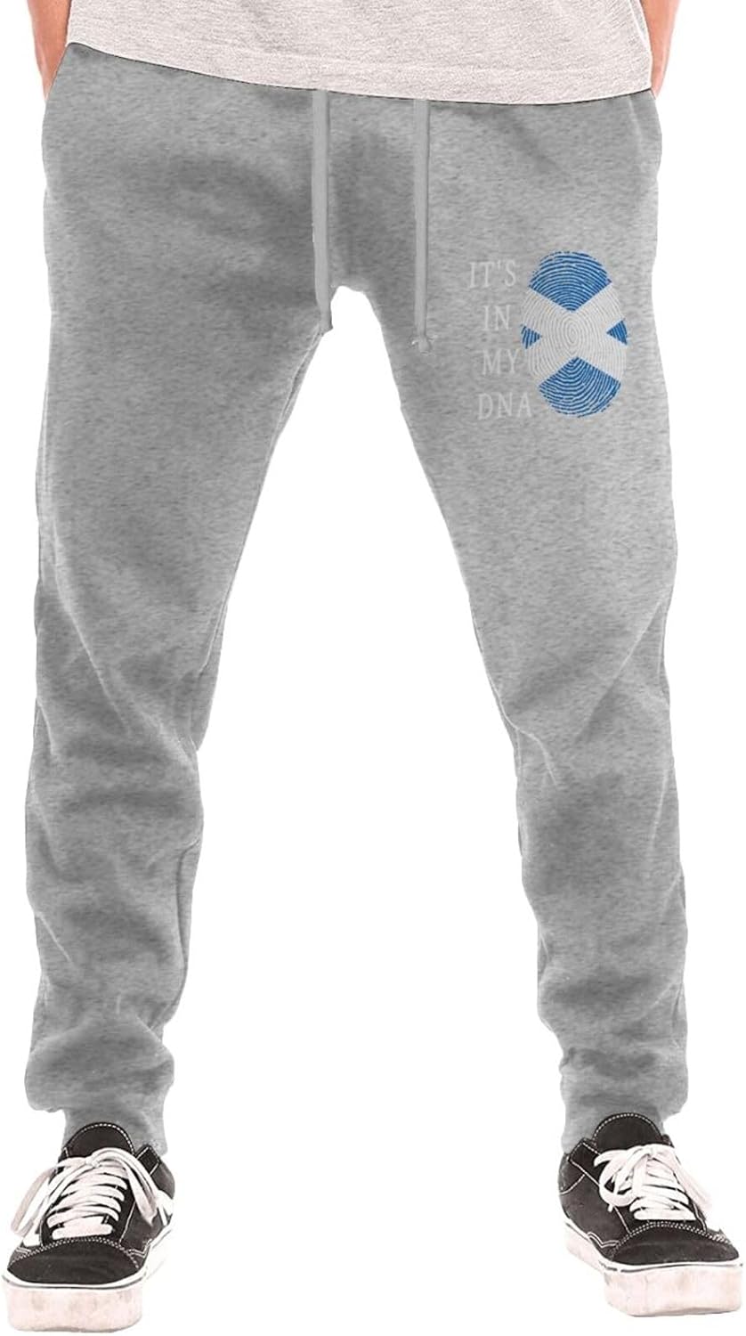 It's in My DNA Scotland Scottish Flag Men's Long Pants Athletic Running Pants Lightweight Quick Dry Gym Sports Pants