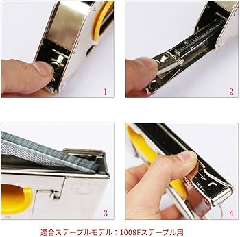 Amazon.co.jp: ステープルガン 強力型タッカー 家具ホッチキス 手動