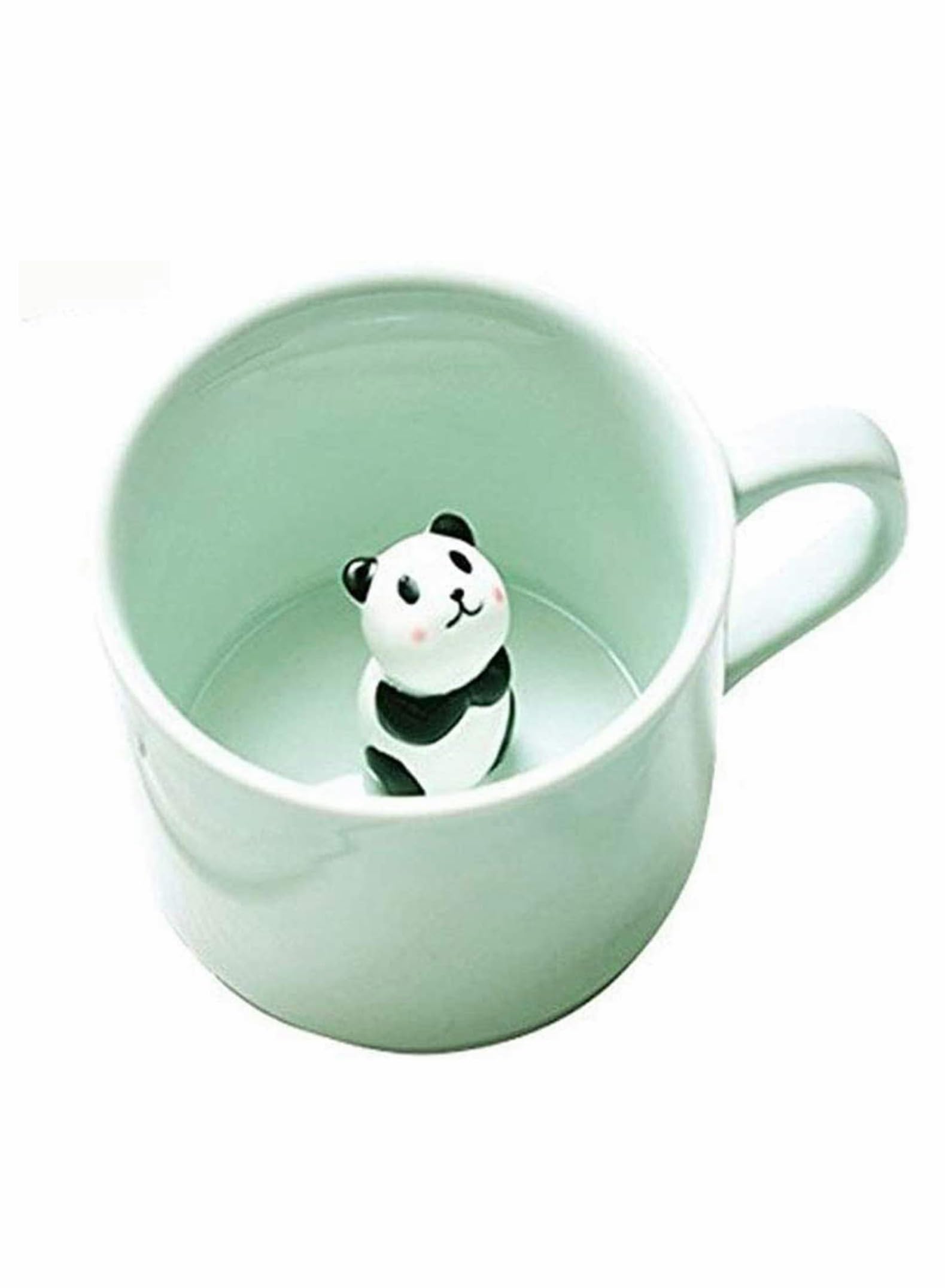 AzoneePanda Ceramic Cup, Coffee Milk Tea Ceramic Mugs,3D Animal Cups | Hidden Animal Inside |Best Gift for Morning Drink Weddings Birthdays Father's Day