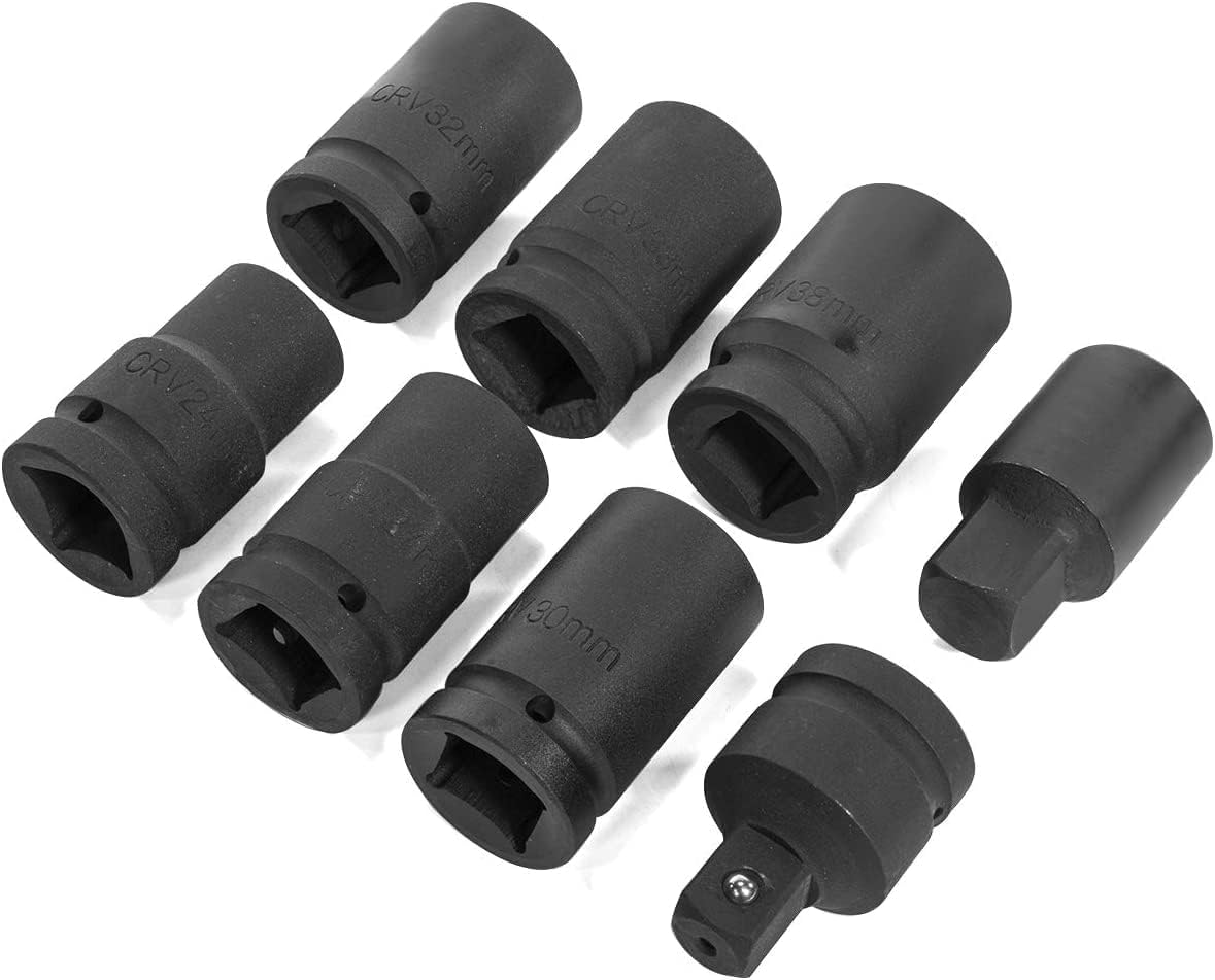 YUNGTEE Heavy Duty Torque Multiplier Wrench Set - 1:64 Torque Wrench Set Labor Saving Torque Multiplier Wrench Lug Nut Remover Lug Nut Wrench Set 1'' Drive 4800 NM with 8PCS CR-V Sockets Set