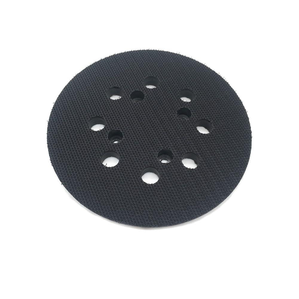 Trade-Shop - Juego de 5 discos de lija con cierre autoadherente, 125 mm, 8 agujeros, repuesto para lijadora orbital Einhell AEG Milwaukee
