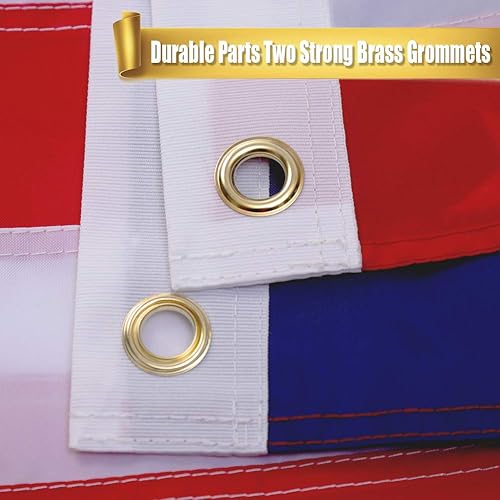 Miniatura 2 de Bandera estadounidense resistente de 3 x 5 pulgadas, bandera estadounidense para exteriores, bandera de Estados Unidos de 3 x 5 para exteriores