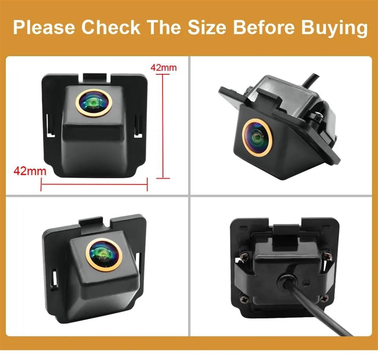 Telecamera di backup Accessori Per Auto Telecamera Per Retromarcia 4K AHD 1080P HD Per Visione Notturna Per Citroen Per C-Crosser