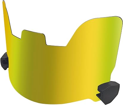 Football Visor,Eye-Shield Visor for Helmet, Clear Visor Fit, Scratch Resistant, UV Block, Anti-Fog for Adult&Youth Football Helmet with ClipsREVO Gold
