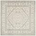 Safavieh Adirondack Collection ADR108B Oriental Medallion Area Rug, 8' x 8' Square, Ivory / Silver