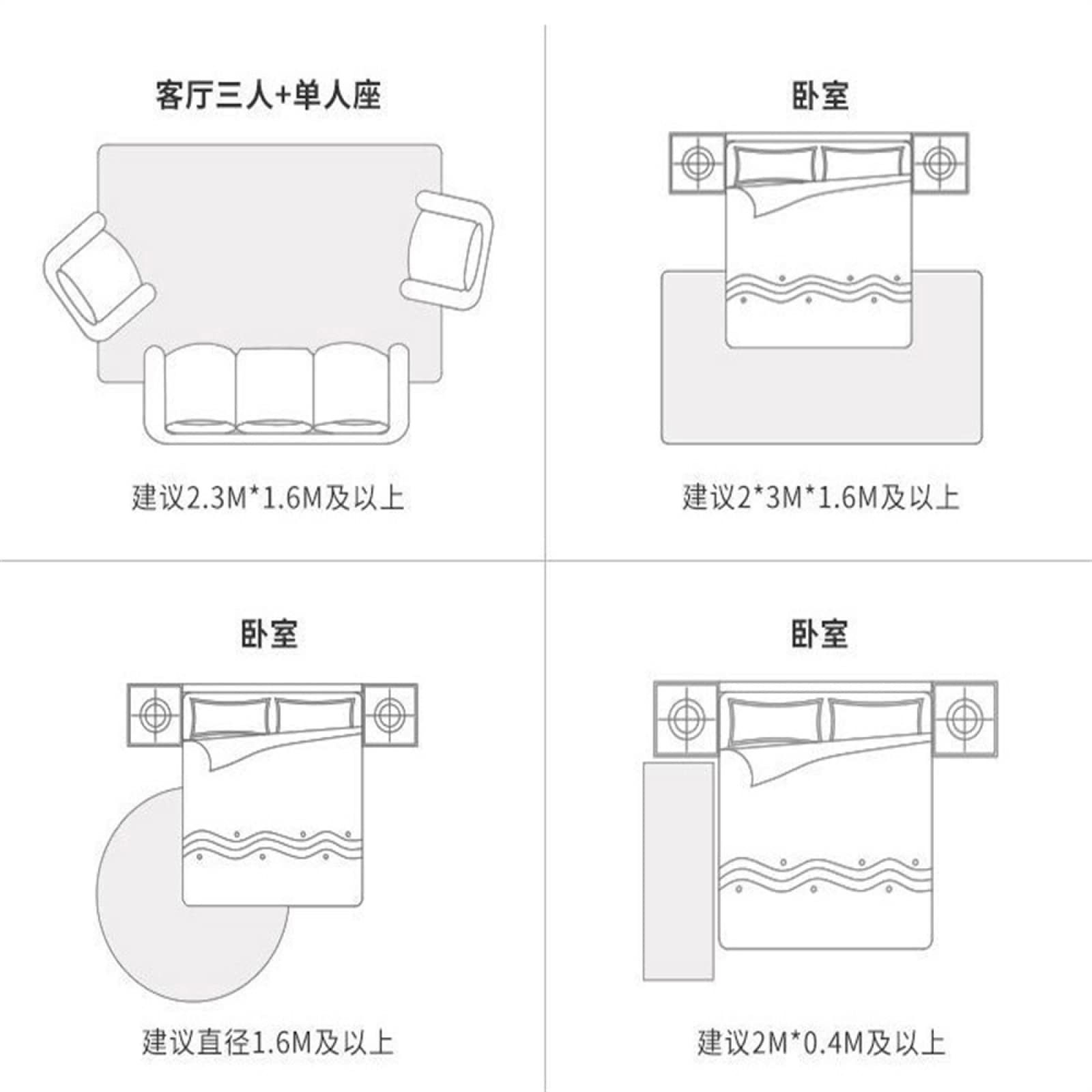 Tappeto Moderno Soggiorno Tappeto Di Lusso Leggero Semplice Casa Soggiorno Divano Assorbimento D'acqua tappeto sala grande fatto su misura casa moderna170X240CM/5ft 7''X7ft 10''
