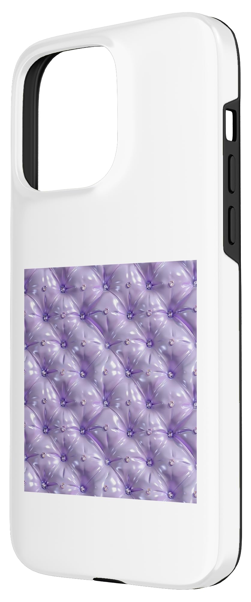 iPhone 15 Pro Max Purple Quilted Design with Soft Highlights Case - Image 2