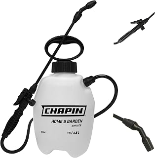 Chapin 16144 1-Gallon Deluxe Pump Sprayer for Lawn & Garden - Translucent Tank, Ergonomic Handle, Adjustable Nozzle