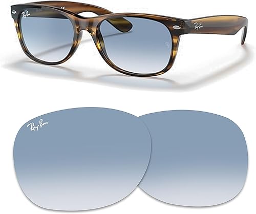NEW RB2132 New Wayfarer Replacement Lenses For Men For Women+BUNDLE with ACCESSORY EYEWEAR KIT