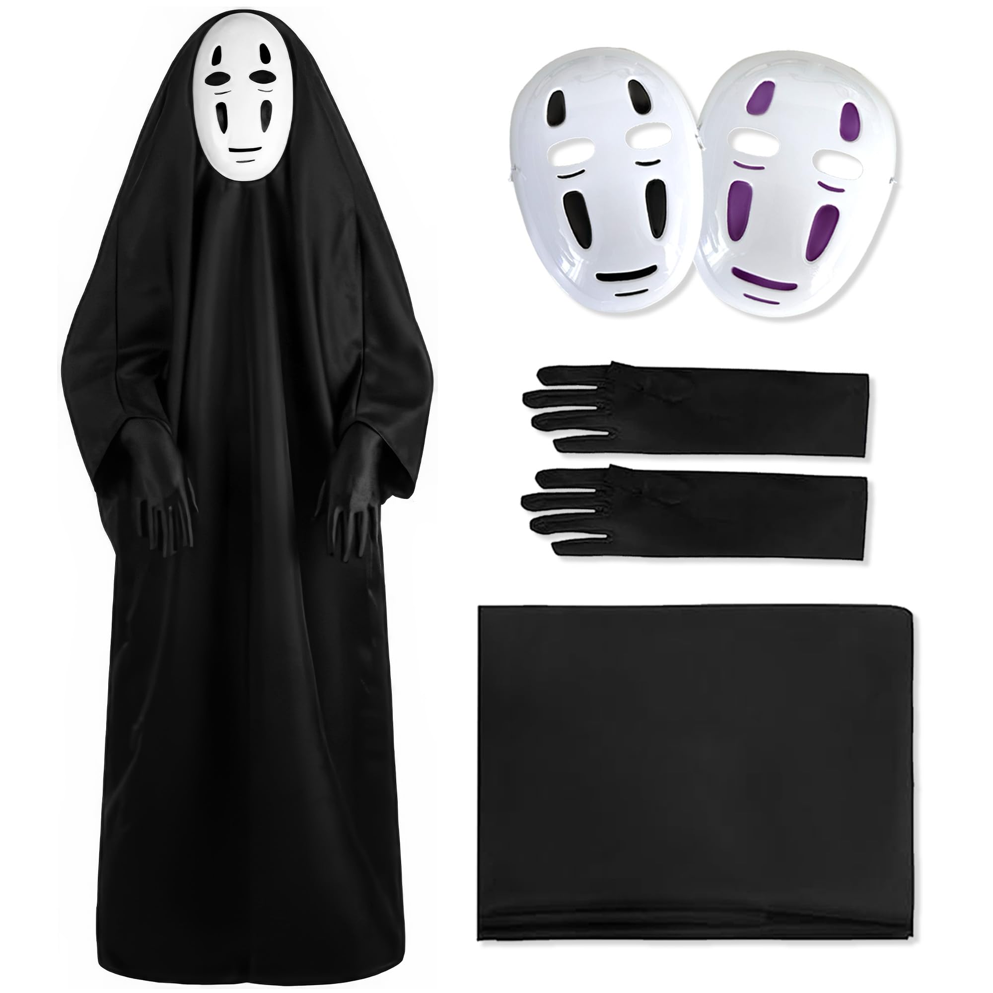 Amazon | [GOKEI] ハロウィン コスプレ 衣装 4点セット お面2枚 手袋