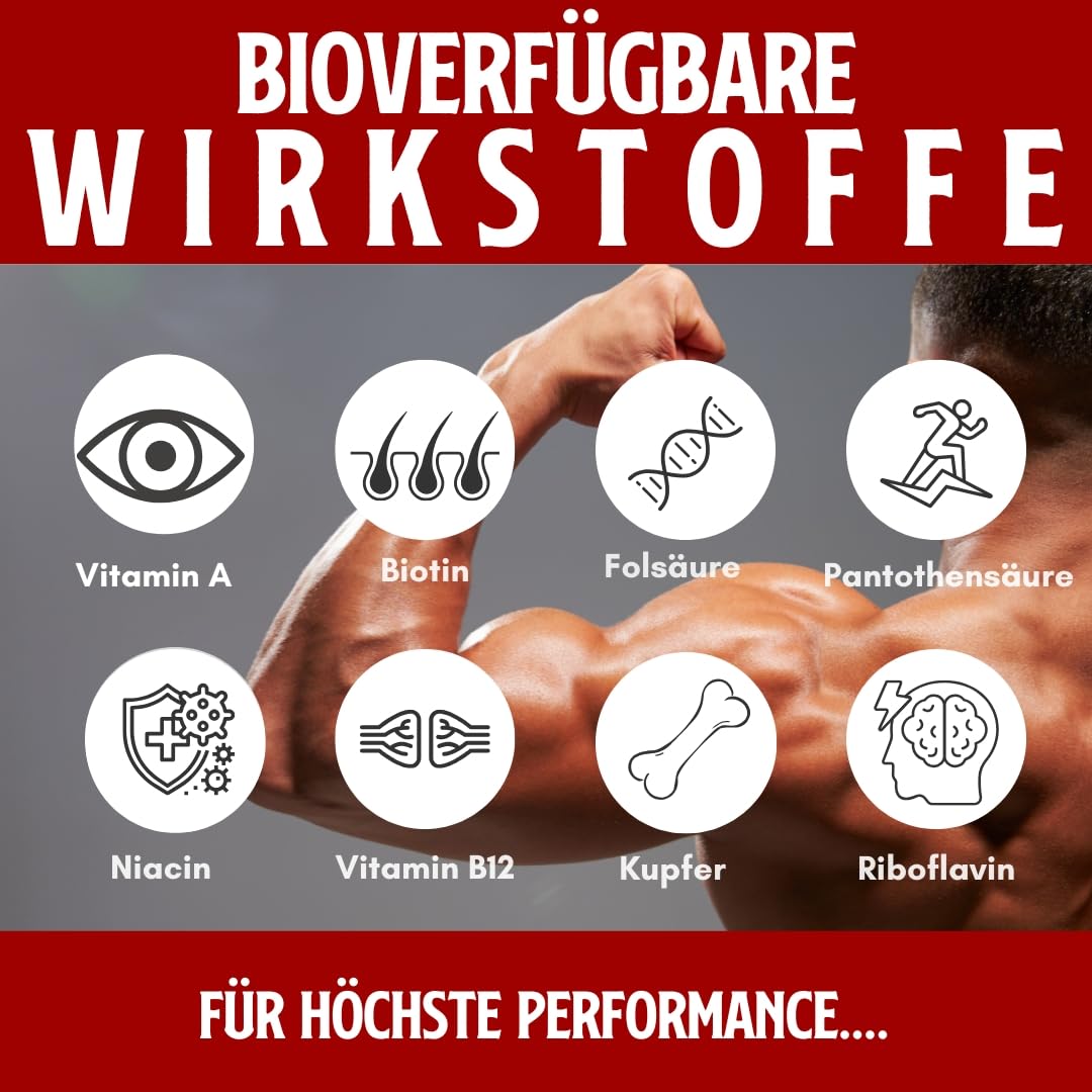 HERZSANG (90 capsules) – Forte synergie du cœur de bœuf et du foie de bœuf ; pour les sportifs ; plus d'énergie et de performance grâce aux superaliments naturels ; 100 % allemand, 100 % animal, 100 %
