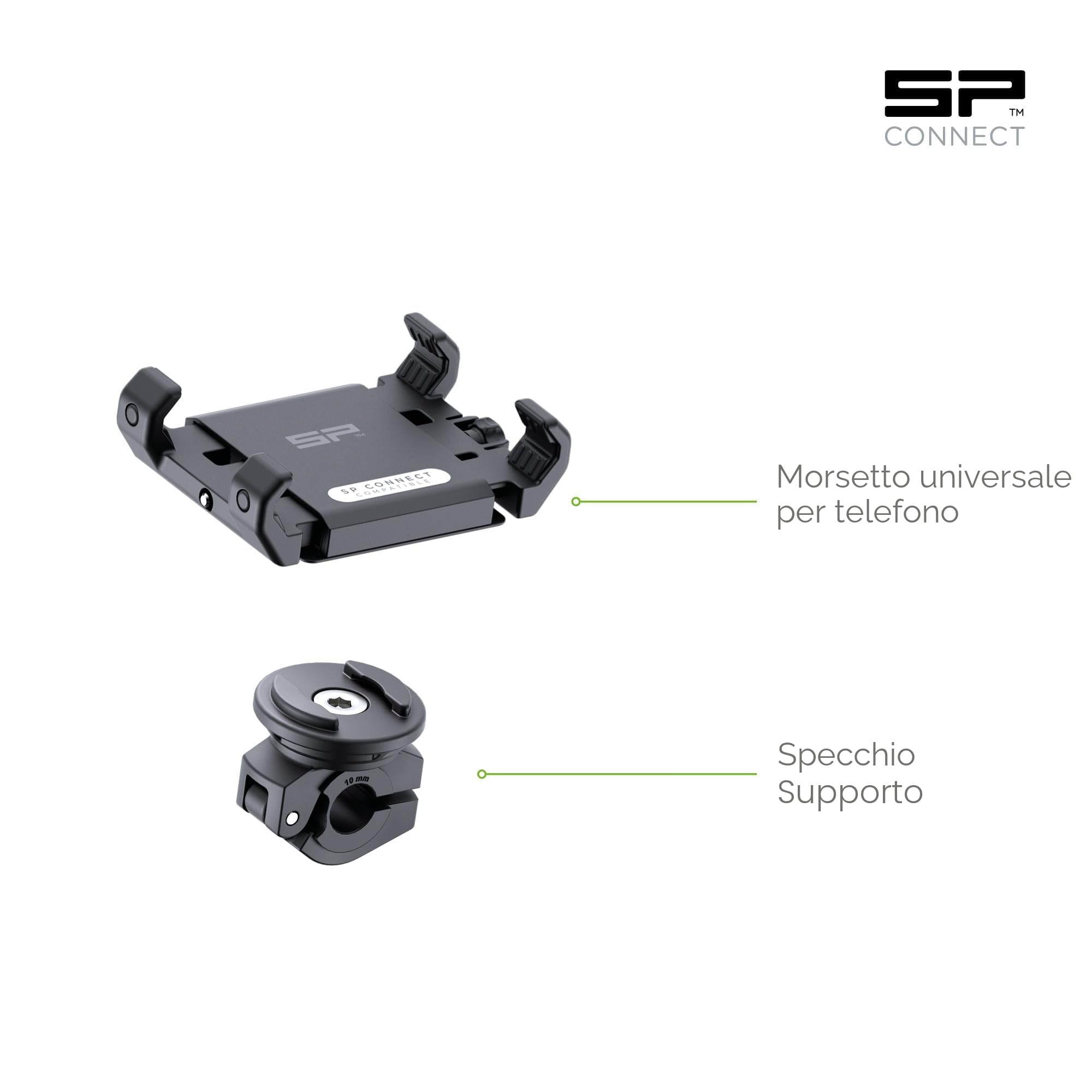 SP CONNECT Motor Scooter Bundle SPC+ con Morsetto Universale | Scooter Bundle Universale SPC+