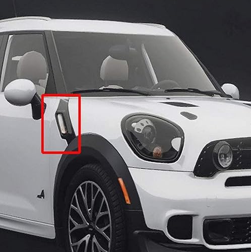 Miniatura 5 de csslyzl Luz LED secuencial de señalización lateral intermitente compatible con Mini Cooper R60 R61 Countryman Paceman 2011-2016 (lente transparente)