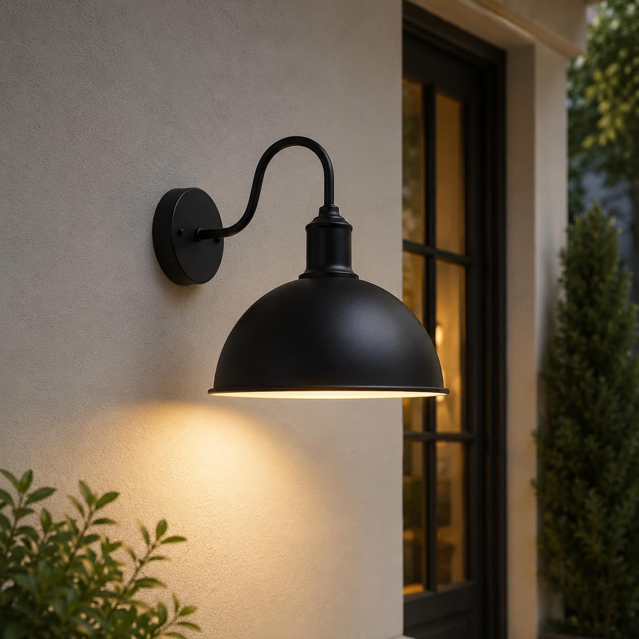 DC VOLTAGE | Retro Style Antique Black Wall Light with a Black Dome Shade | Home Décor, Bedside & Desk Lamp | Mains Wired