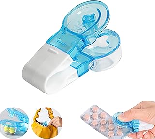 Portable Pill Taker Remover, Portable Pill Taker, Tablet Dispenser, Small Pills Dispenser Remover, Tablets Pills Blister Pack Opener Tools for The Elderly (1PCS)