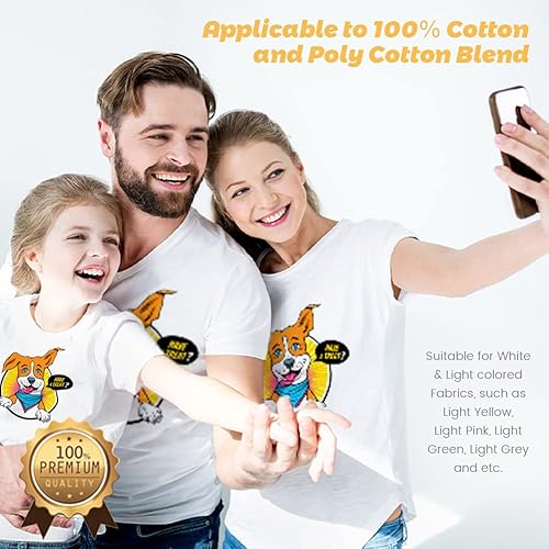 Miniatura 2 de TransOurDream Papel de transferencia de calor para impresora LaserJet (20 hojas, 8.5 x 11, láser 1.0), vinilo de transferencia de calor para