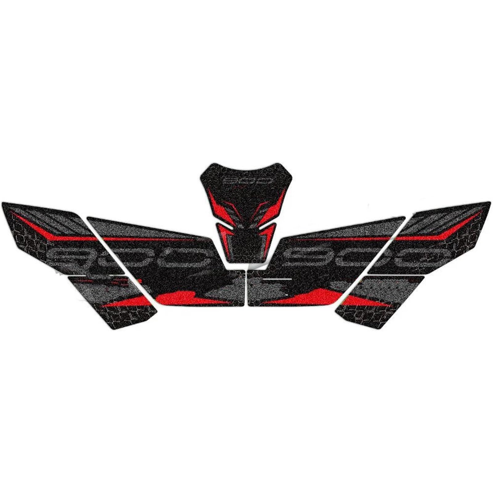 Motorcycle Anti-Slip Tank Pad Sticker Knee Grip Protection Decal Accessories Waterproof for Kawasaki for Z900 2017-2023 Streetfighter(Color3)