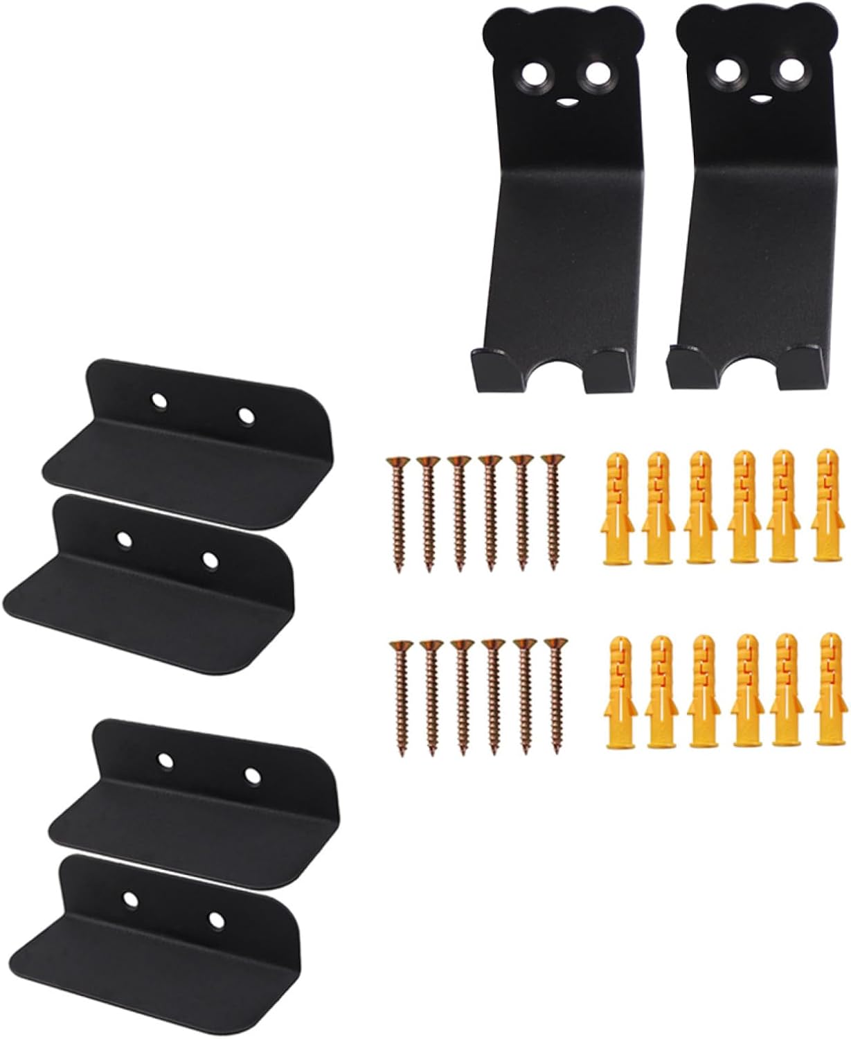 2sets Stable Bike Wall Mount Rack Skid Bike Hangers Space-saving Ceiling Hooks