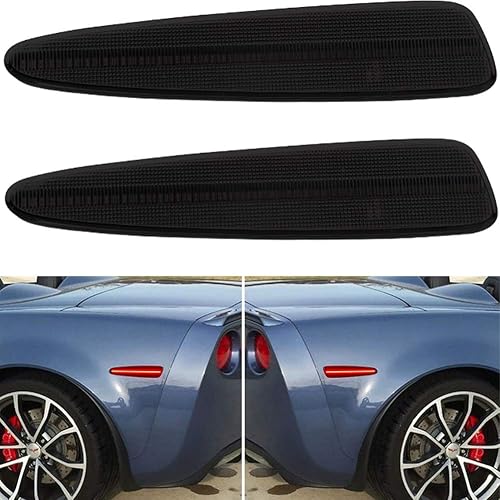 Kits de luces LED de marcador lateral trasero para Chevy Corvette C6 2005 2006 2007 2008 2009 2010 2011 2012 2013 Chevrolet Corvette C6 Smoke Lens