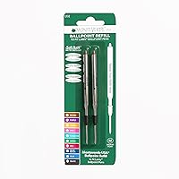 Vista 1 de Monteverde USA Soft - Recambios de bolígrafo para adaptarse a bolígrafos Lamy, tinta marrón, punta media, escritura suave y única, paquete de 2