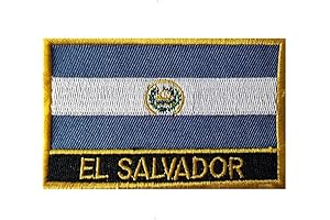 El Salvador Embroidered National Flag Patches for Jackets