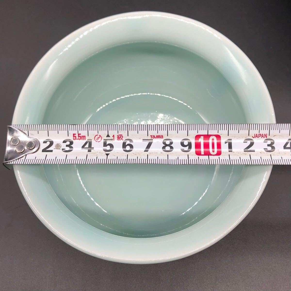 A8819P007】とび青磁 皆具 瑞豊 茶道具 陶器 水指 杓立 建水 蓋